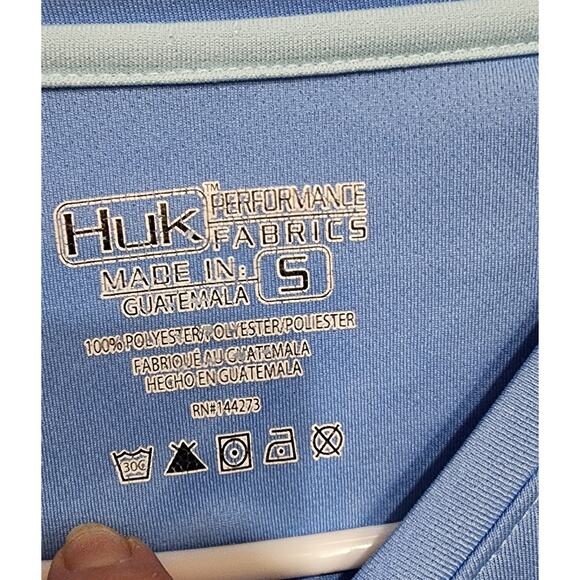 Huk Icon Light Blue Fishing Shirt Womens Size S - Picture 5 of 5